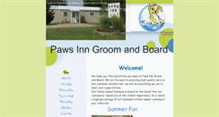 Desktop Screenshot of pawsinngroomandboard.com
